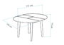 Hanah Home Oliver Mesa de Comedor Extensible Roble y Blanco